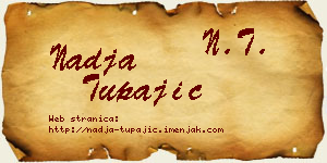 Nadja Tupajić vizit kartica